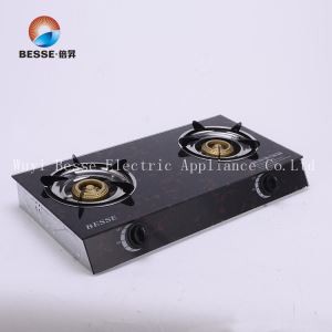 Stolni plinski štednjak kaljeno staklo s dvostrukim nurners